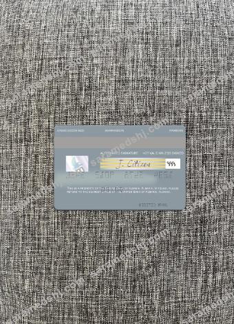 Albania United Bank of Albania visa card photolook back